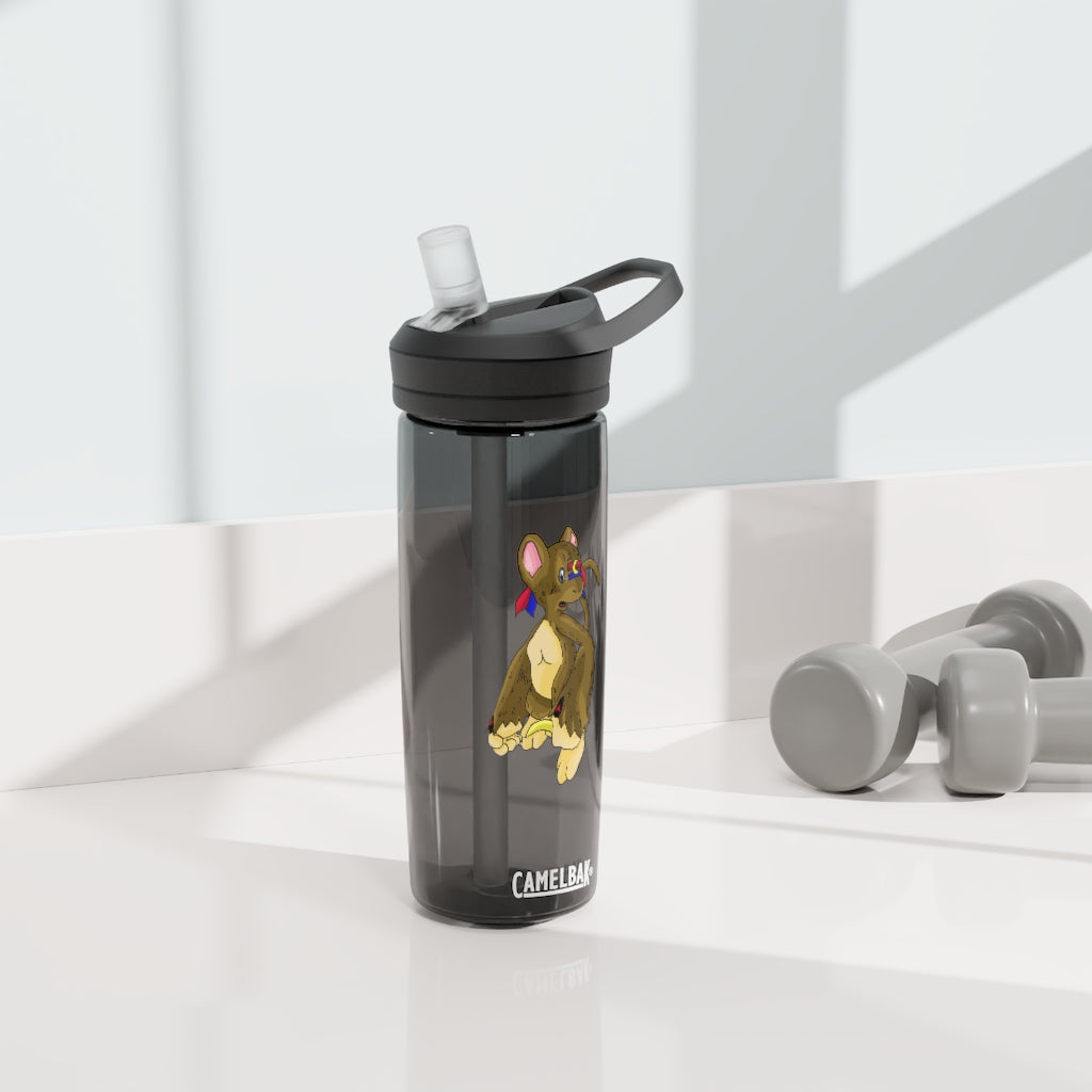 Moonki CamelBak Eddy® Water Bottle in 20oz and 25oz sizes, showcasing its durable Tritan™ material and spill-proof design.